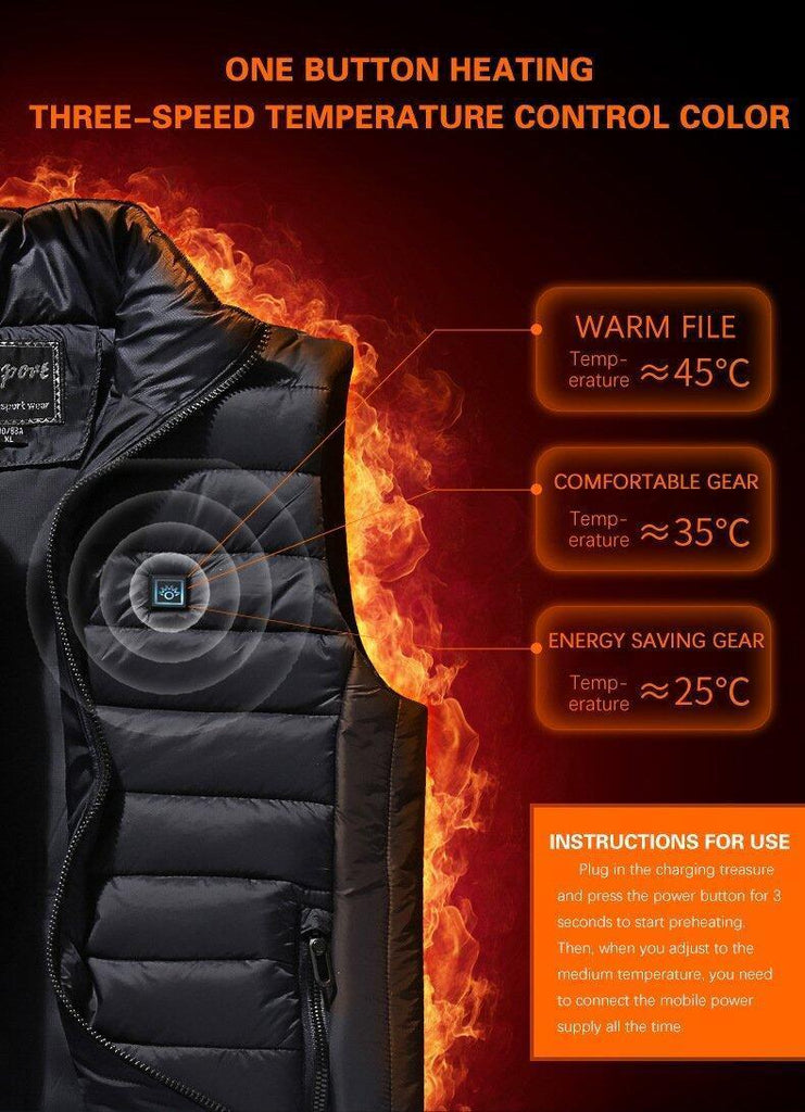 (Last day promotion-50% OFF)Unisex Warming Heated Vest(Completely FREE SHIPPING)