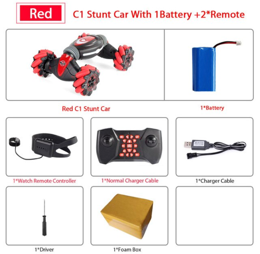 CHRISTMAS LIMITED TIME OFFER - GESTURE CONTROL - RC STUNT CAR