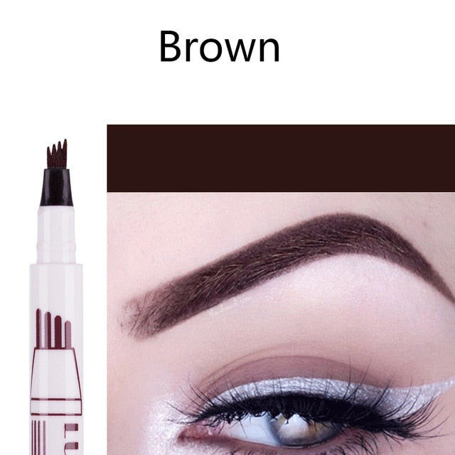 WATERPROOF FORK TIP EYEBROW TATTOO PEN